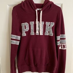 Maroon Pink Victoria’s Secret hoodie